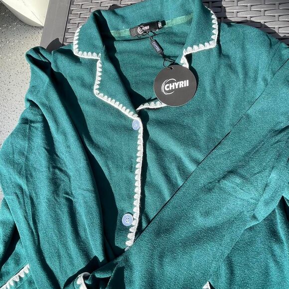 NWT Green Loungewear pajama set size XL - Picture 4 of 8